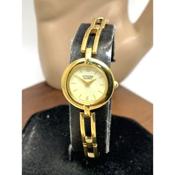 Citizen Women's Watch 5920-S99183 Quartz Gold Dial Petite 20mm Stainless Steel - Picture 1 of 13